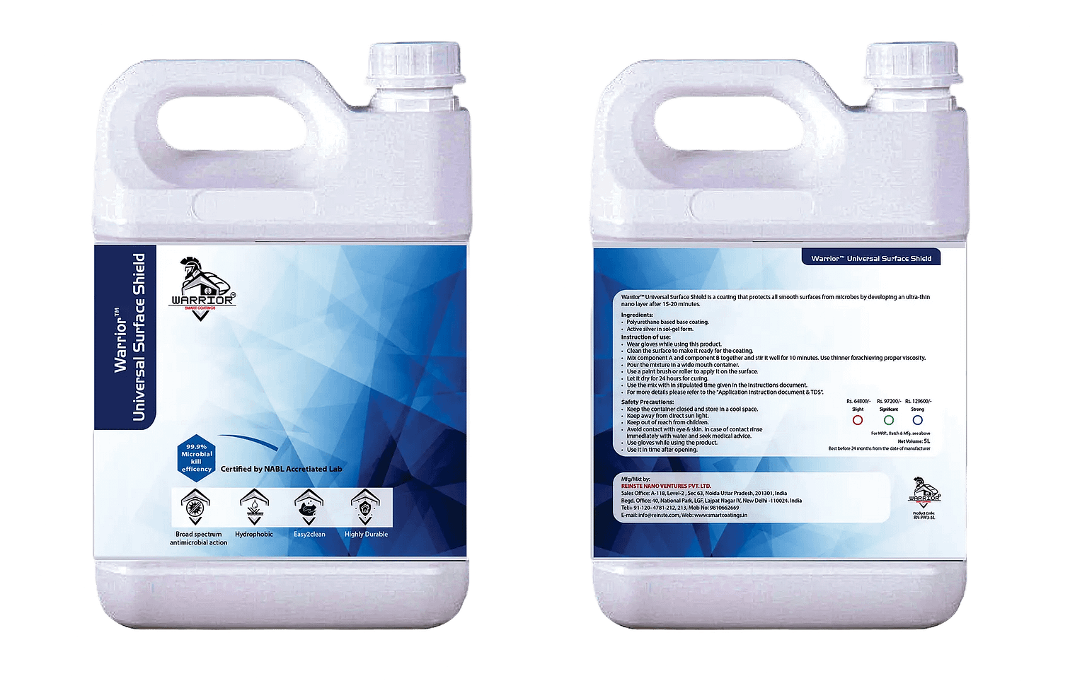 Microshield Coating Warrior Universal Surface Shield(L) - Nanotechnology Smart Coatings in ...